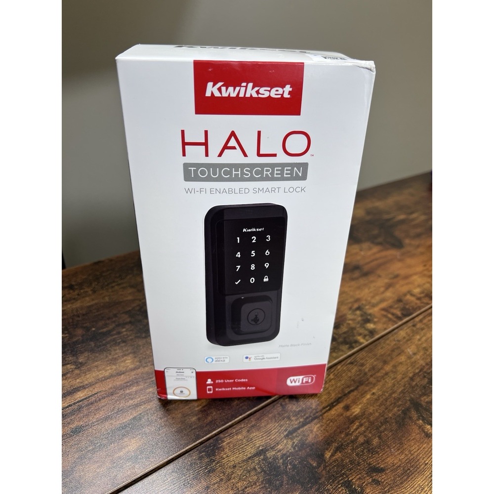 Kwikset Halo Select Smart Wi-Fi Enabled Touchscreen Deadbolt Matte Black